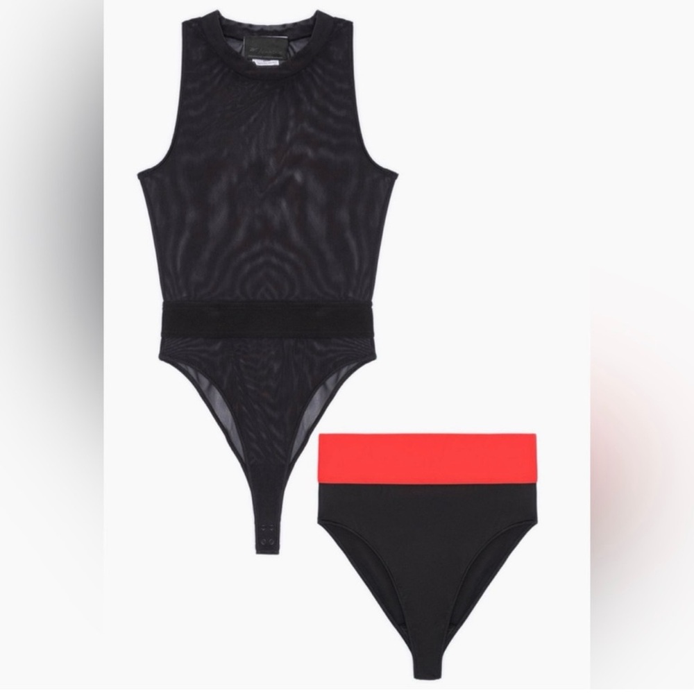 Black Sleeveless Bodysuit